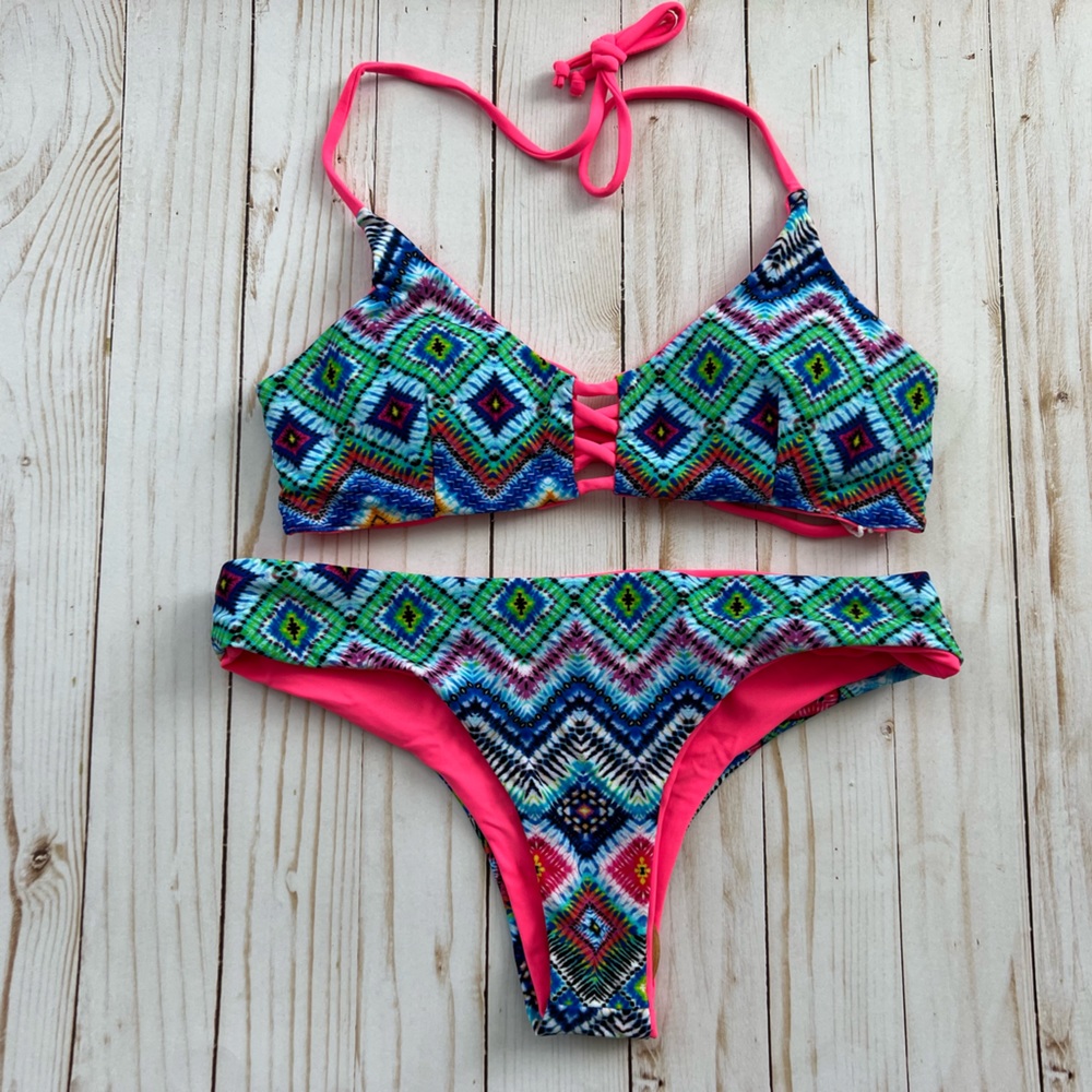 Take me to Rio Blue/Green Brazilian Bikini